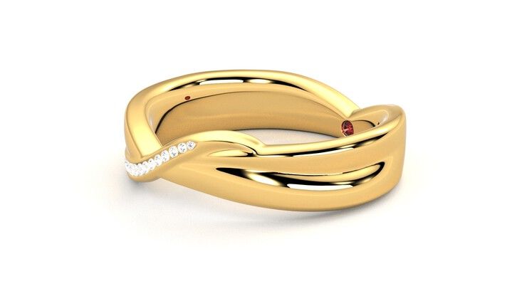 Taylor & Hart Nueva Wedding Ring 360 degree image 23