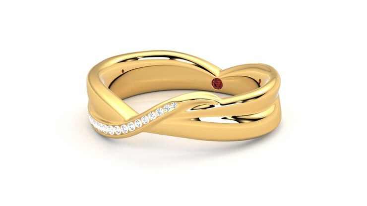 Taylor & Hart Nueva Wedding Ring 360 degree image 25