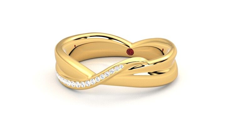 Taylor & Hart Nueva Wedding Ring 360 degree image 26
