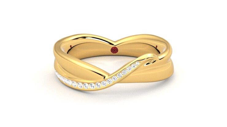 Taylor & Hart Nueva Wedding Ring 360 degree image 29