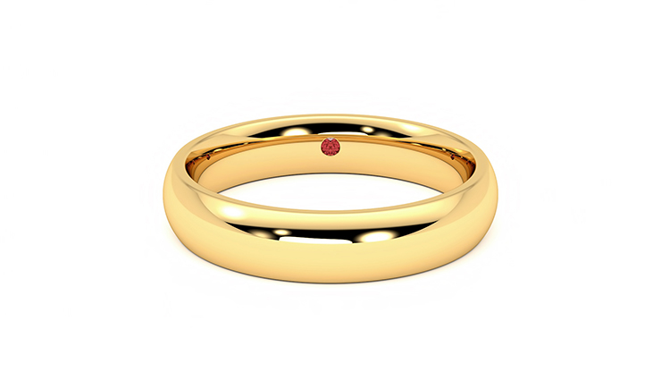 18k Yellow Gold Mens Wedding Rings | Taylor & Hart