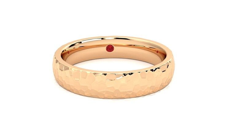 Taylor & Hart Oak Wedding Ring 360 degree image 2