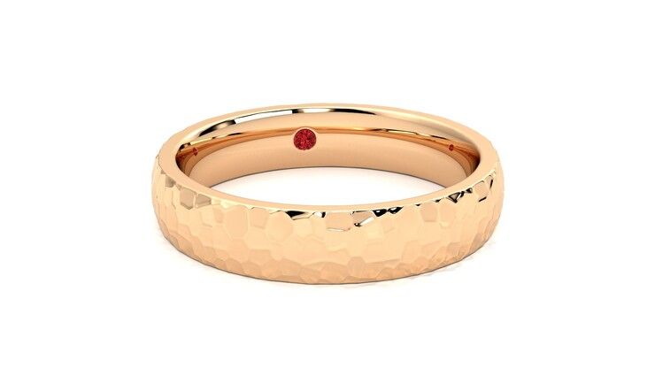 Taylor & Hart Oak Wedding Ring 360 degree image 3