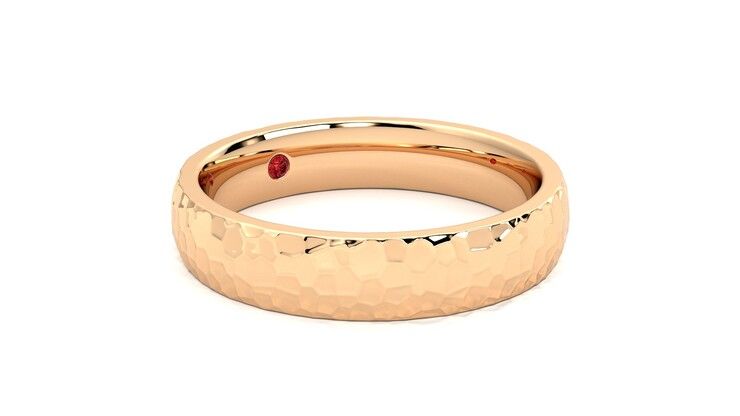 Taylor & Hart Oak Wedding Ring 360 degree image 6