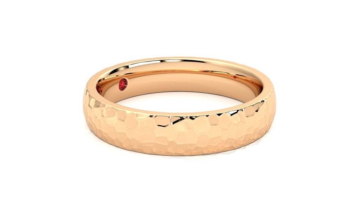 Taylor & Hart Oak Wedding Ring 360 degree image 7