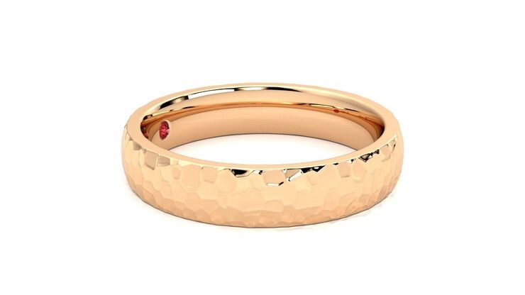Taylor & Hart Oak Wedding Ring 360 degree image 8