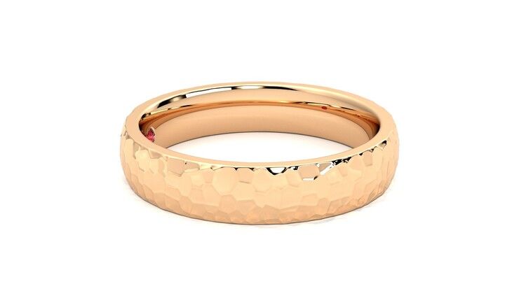 Taylor & Hart Oak Wedding Ring 360 degree image 9