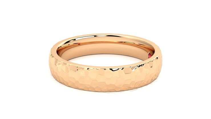 Taylor & Hart Oak Wedding Ring 360 degree image 21