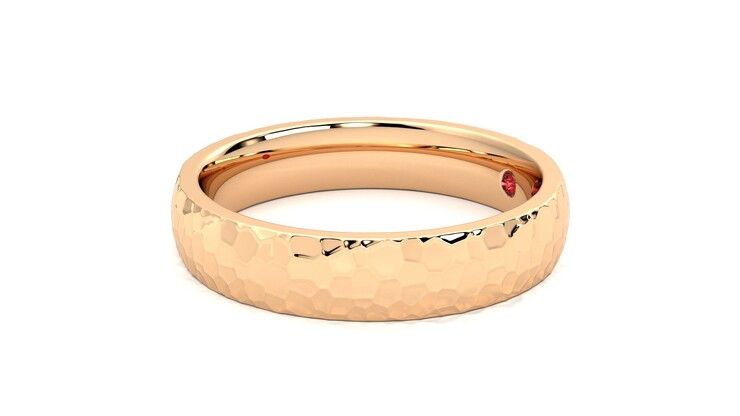 Taylor & Hart Oak Wedding Ring 360 degree image 22