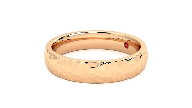 Taylor & Hart Oak Wedding Ring 360 degree image 23