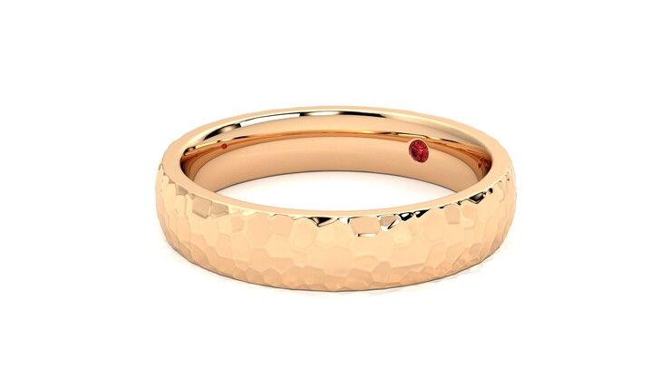 Taylor & Hart Oak Wedding Ring 360 degree image 24