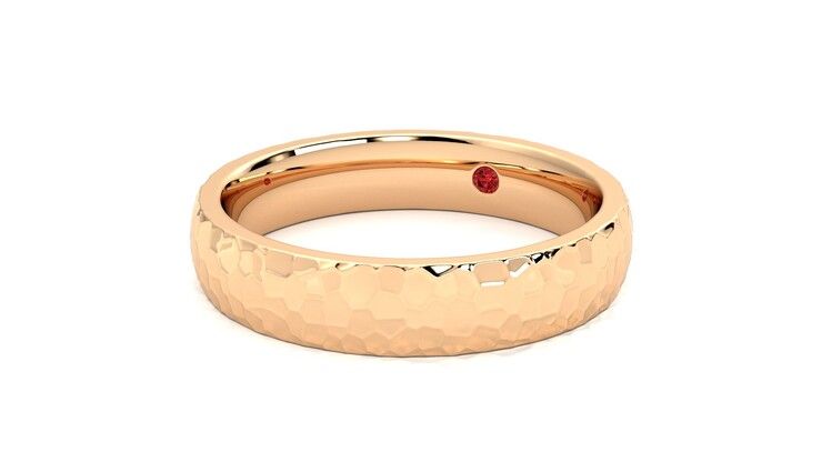 Taylor & Hart Oak Wedding Ring 360 degree image 25