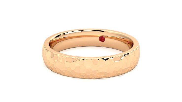 Taylor & Hart Oak Wedding Ring 360 degree image 26