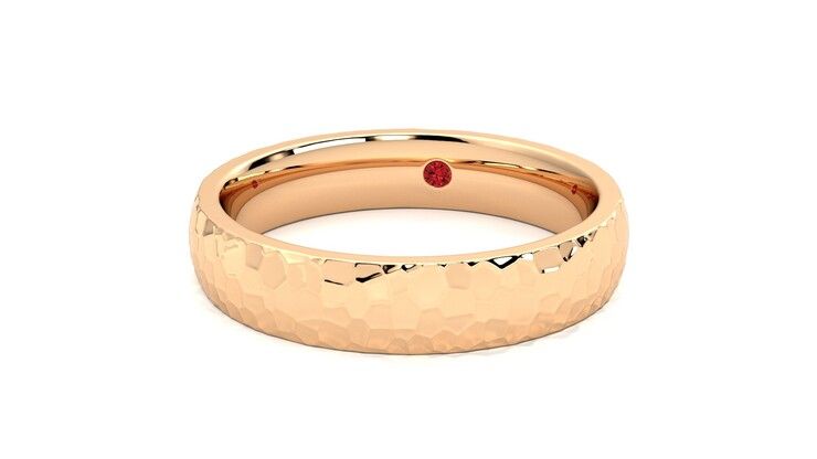 Taylor & Hart Oak Wedding Ring 360 degree image 27