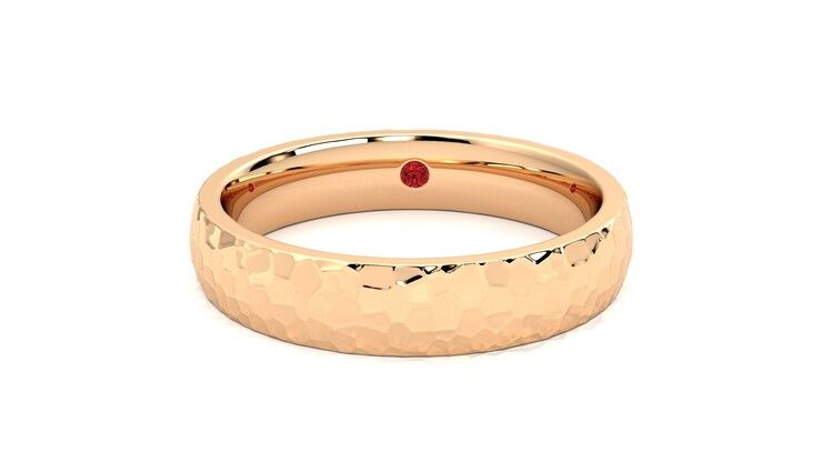 Taylor & Hart Oak Wedding Ring 360 degree image 29