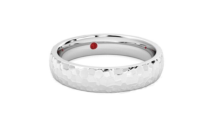 Taylor & Hart Oak Wedding Ring 360 degree image 4