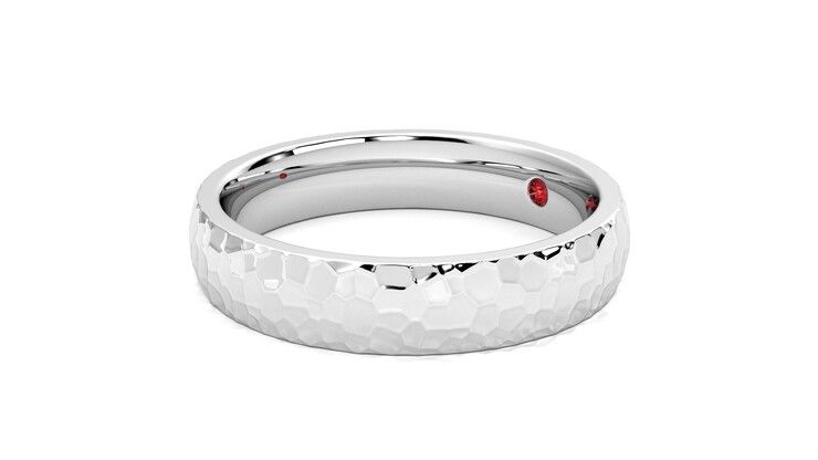 Taylor & Hart Oak Wedding Ring 360 degree image 23