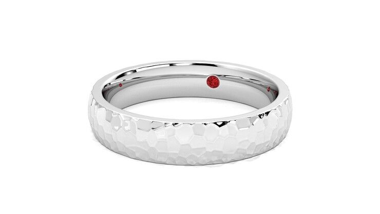 Taylor & Hart Oak Wedding Ring 360 degree image 26