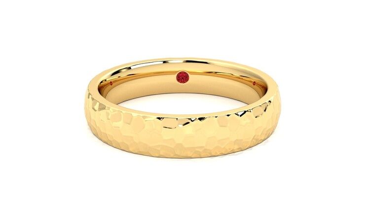 Taylor & Hart Oak Wedding Ring 360 degree image 0
