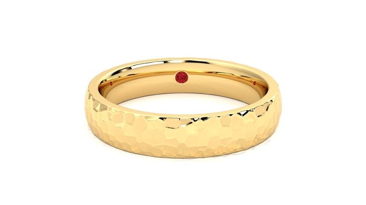 Taylor & Hart Oak Wedding Ring 360 degree image 1
