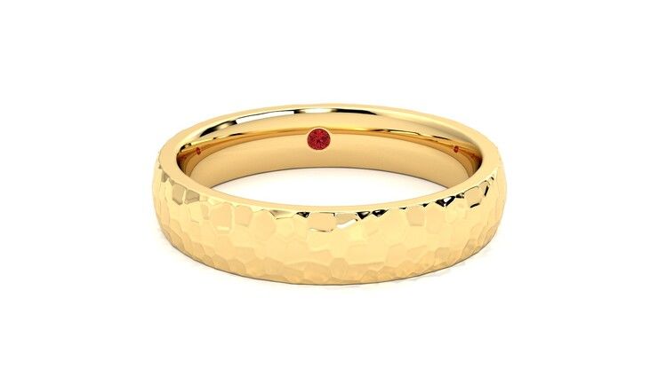 Taylor & Hart Oak Wedding Ring 360 degree image 2
