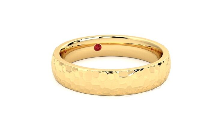 Taylor & Hart Oak Wedding Ring 360 degree image 4
