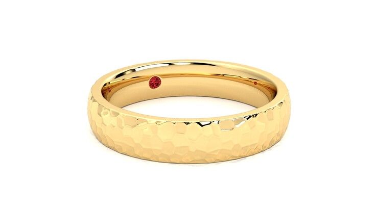 Taylor & Hart Oak Wedding Ring 360 degree image 5
