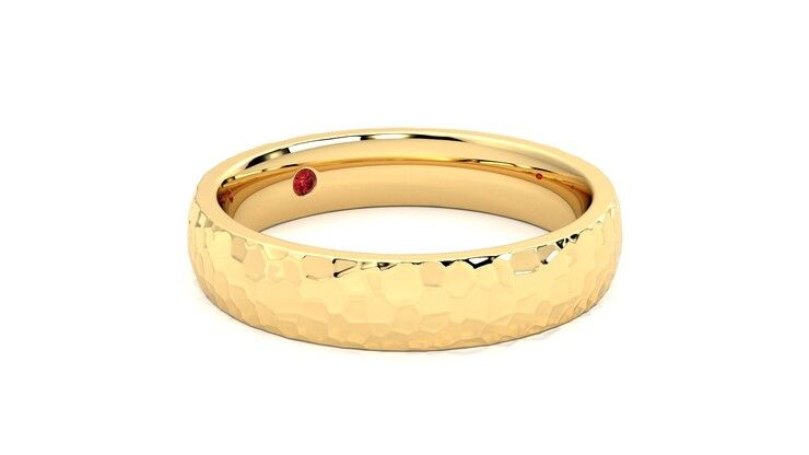 Taylor & Hart Oak Wedding Ring 360 degree image 6