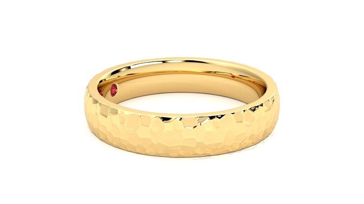 Taylor & Hart Oak Wedding Ring 360 degree image 8