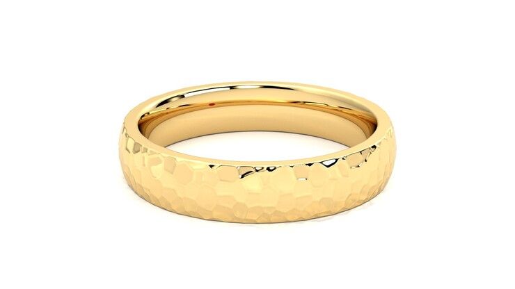 Taylor & Hart Oak Wedding Ring 360 degree image 19