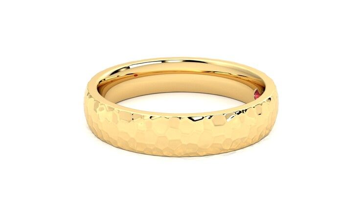 Taylor & Hart Oak Wedding Ring 360 degree image 21
