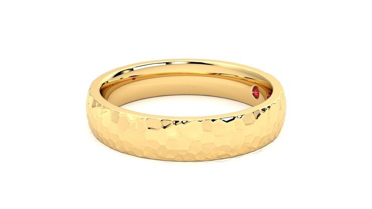 Taylor & Hart Oak Wedding Ring 360 degree image 22