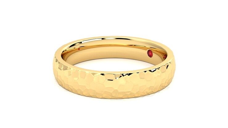 Taylor & Hart Oak Wedding Ring 360 degree image 23