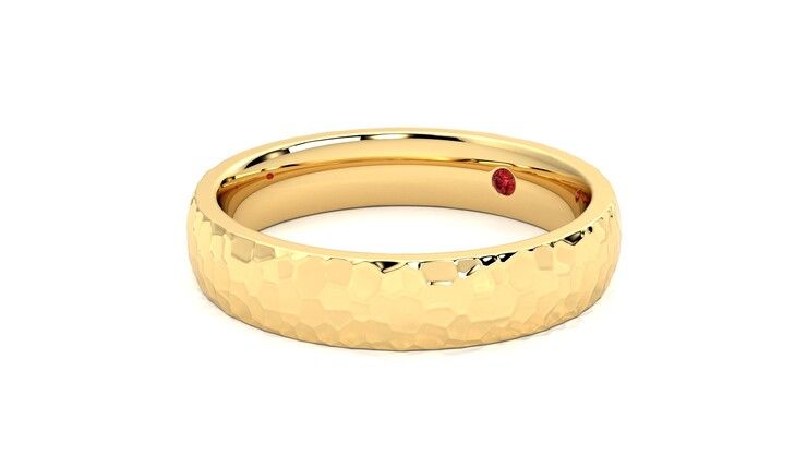 Taylor & Hart Oak Wedding Ring 360 degree image 24