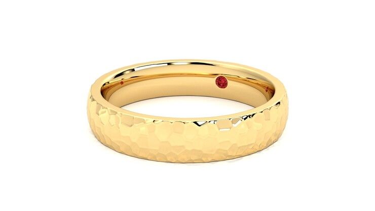 Taylor & Hart Oak Wedding Ring 360 degree image 25