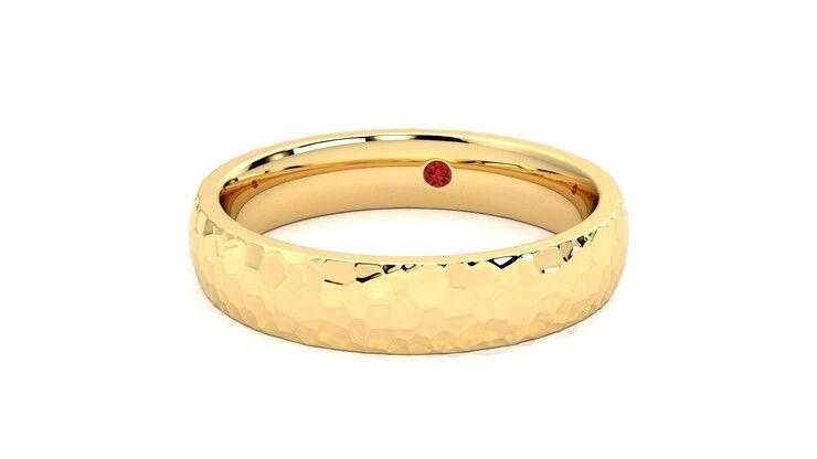 Taylor & Hart Oak Wedding Ring 360 degree image 27