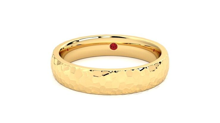 Taylor & Hart Oak Wedding Ring 360 degree image 28