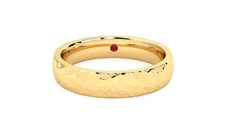 Taylor & Hart Oak Wedding Ring 360 degree image 29