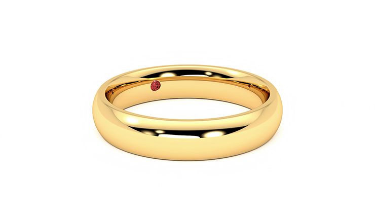 Taylor & Hart Oak Wedding Ring 360 degree image 5