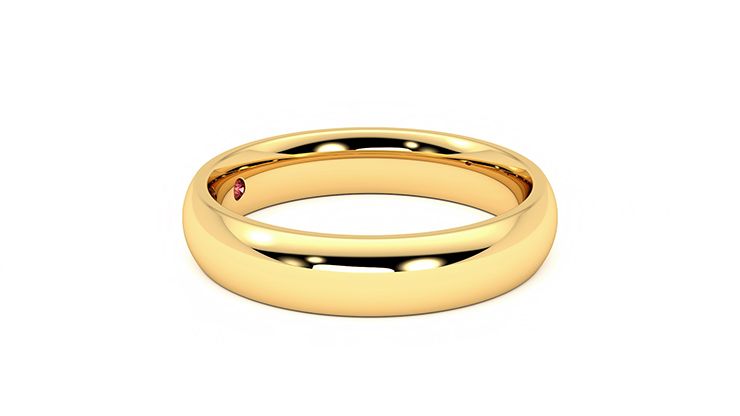 Taylor & Hart Oak Wedding Ring 360 degree image 8