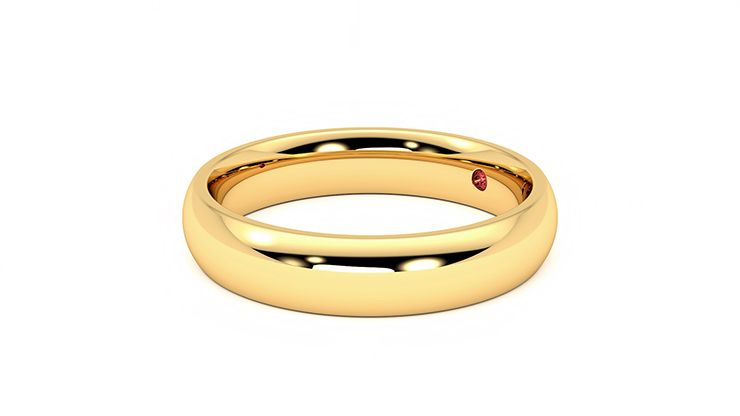 Taylor & Hart Oak Wedding Ring 360 degree image 23
