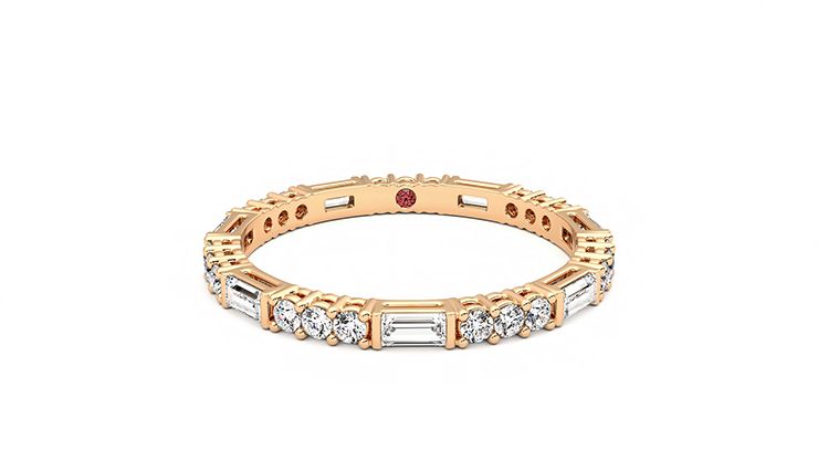 Taylor & Hart Orchid Wedding Ring 360 degree image 1