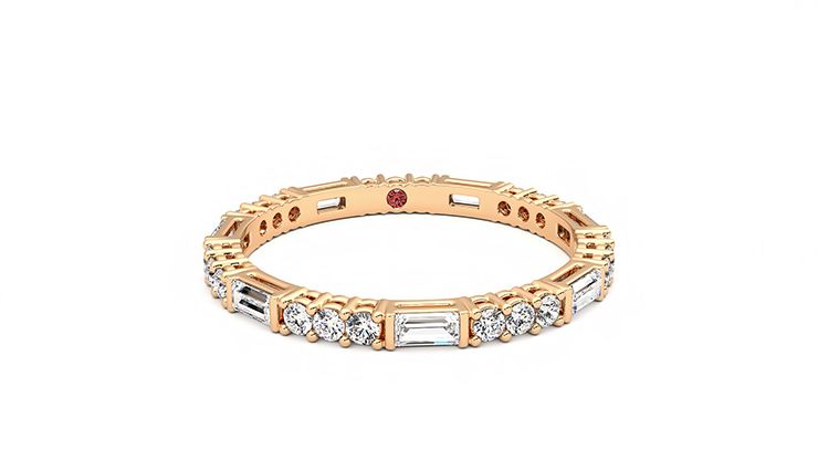 Taylor & Hart Orchid Wedding Ring 360 degree image 2