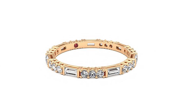 Taylor & Hart Orchid Wedding Ring 360 degree image 5