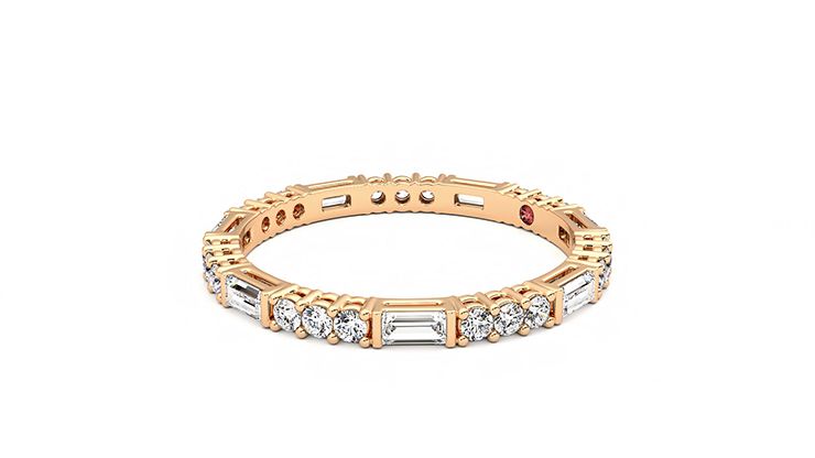Taylor & Hart Orchid Wedding Ring 360 degree image 23