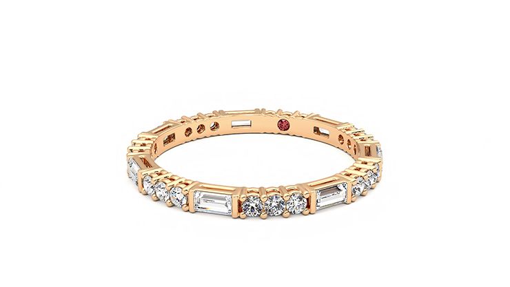 Taylor & Hart Orchid Wedding Ring 360 degree image 26