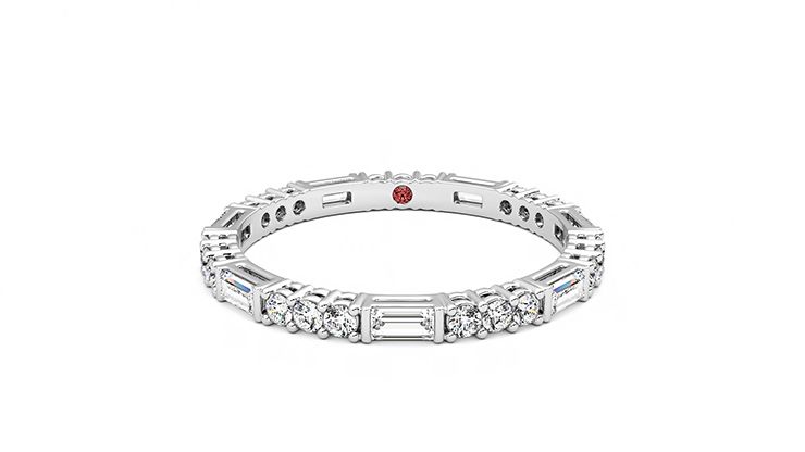 Taylor & Hart Orchid Wedding Ring 360 degree image 0