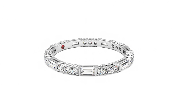 Taylor & Hart Orchid Wedding Ring 360 degree image 7