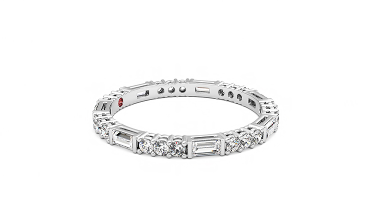 Taylor & Hart Orchid Wedding Ring 360 degree image 8