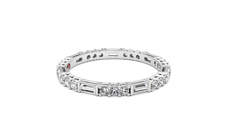 Taylor & Hart Orchid Wedding Ring 360 degree image 9